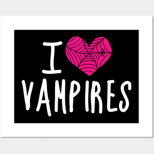 I love vampires - hearts Posters and Art